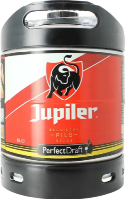 Jupiler Perfect Draft fust van 6 liter Jupiler Perfect Draft fust van 6 liter